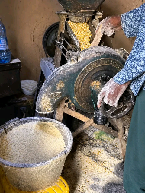 one of the means of processing corn flour 